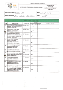 inspección de señalizacion y código de colores 2023