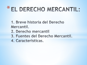 EL DERECHO MERCANTIL