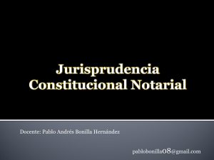5. Jurisprudencia constitucional Organización Legal y FN parcial 