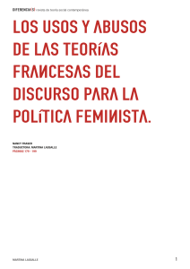 usos y abusos de las teorias francesas del discurso para la politica feminista 