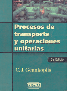 C. J. Geankoplis - Procesos de Transporte y Operaciones Unitarias  Spanish-CECSA (2000)
