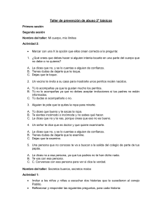 talleres de prevención de abuso