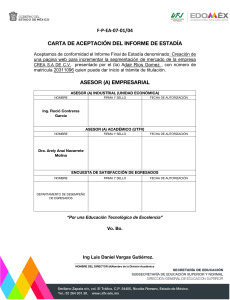 carta de aceptacion de INFO estadia   