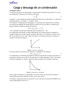 Carga y descarga de condensadores