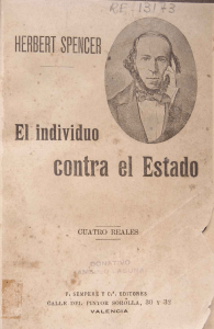 EL HOMBRE CONTRA EL ESTADO (H. Spencer)