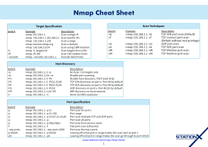 nmap cheet sheet 0.6