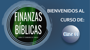 Clase 01. Las Finanzas en la redención