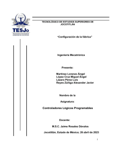 Configuración de la fábrica