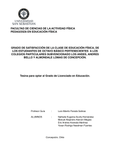 TESIS - GRADO SATISFACCION CLASE DE EDUCACION FISICA ESTUDIANTES CHILENOS