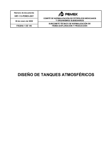 NRF-113-PEMEX-2007 DISEÑO DE TANQUES DE ALMACENAMIENTO