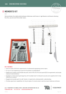 Moments Kit ES3: Engineering Science Experiment