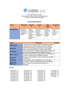 Rubrica Ensayo