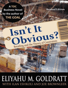 Isn't It Obvious Goldratt Elihayu