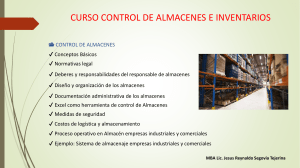 CURSO CONTROL DE ALMACENES E INVENTARIOS