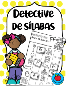 1- Yo Aprendo las Sílabas 1- Detective de Palabras