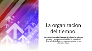 La organización del tiempo