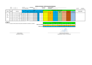 Programa de Riego y Fertilizaci&oacute;n de Ar&aacute;ndanos - Semana 1