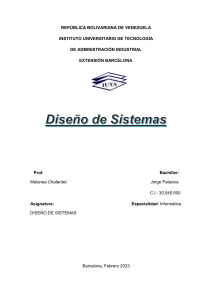 Qué es el diseño de sistema