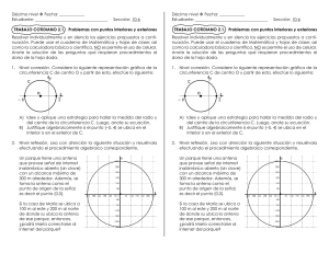 Práctica de circunferencia y problemas