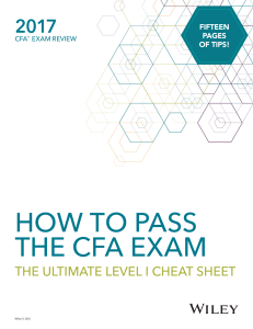 WILEY How-to-Pass-the-CFA-Exam-2017