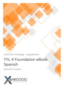 ITIL 4 Foundation eBook Spanish