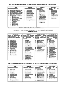 CRITERIOS DE EVALUACION