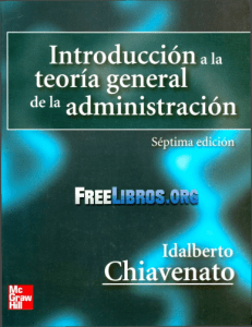 Chiavenato I. 2006. Introduccion a la t