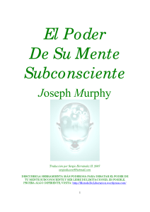 El Poder de La Mente Subconsciente Josep