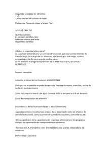 Seguridad y análisis de alimentos