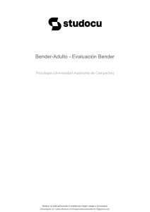 Gu&iacute;a de Evaluaci&oacute;n del Test de Bender para Adultos