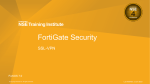 FortiGate Sec 12 SSL VPN