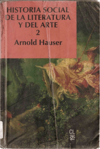 Historia Social de la Literatura y el Arte, Vol. 2