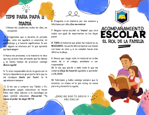 Folleto Tríptico Campaña Informativa de Fomento de la Lectura Colorido Infantil Azul y Amarillo