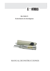 Manual Escler&oacute;metro Hormigones: Instrucciones y Calibraci&oacute;n