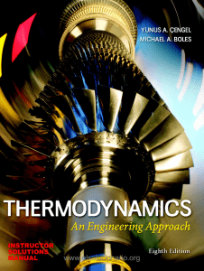 Solutions Manual Thermodynamics An Engineering Approach. by Yunus Cengel 8th Edition [www.libreriaingeniero.com]