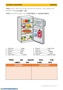 countable and uncountable nouns