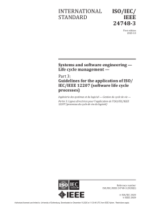 ISO-IEC-IEEE 24748-3 -2020 Guidelines for the application of ISO 12207 (software life cycle processes) 