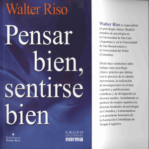 Psicología Pensar bien sentirse bien-Walter Riso