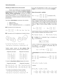 Metodos para calcular la Matriz Inversa