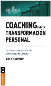 COACHING PARA LA TRANSFORMACION PERSONAL - LIDIA MURADEP
