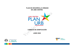 Plan de Desarrollo Urbano Lima Centro: Cambios de Zonificaci&oacute;n