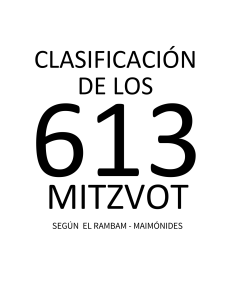 613 MITZVOT MANDAMIENTOS