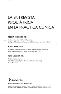 MacKinnon, R.; Michels, R.; Buckley, P. J. - La entrevista psiquiátrica en la práctica clínica