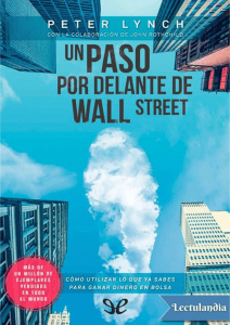 “Un paso por delante de Wall Street” de Peter Lynch