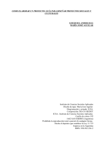 Gu&iacute;a para Elaborar Proyectos Sociales y Culturales