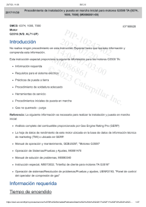 Installation and Initial Start-Up Procedure for G3500 TA Engines