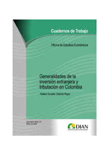 Inversi&oacute;n Extranjera y Tributaci&oacute;n en Colombia: Estudio DIAN