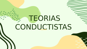 Teorías conductistas 