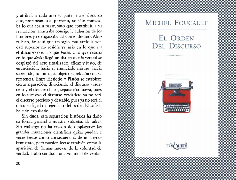 Foucault Michel El orden del discurso 2005 booklet
