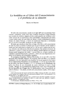 La heráldica en el Libro del Conoscimiento DICE8787110313A